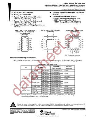 SN74LV164APWRE4 datasheet  